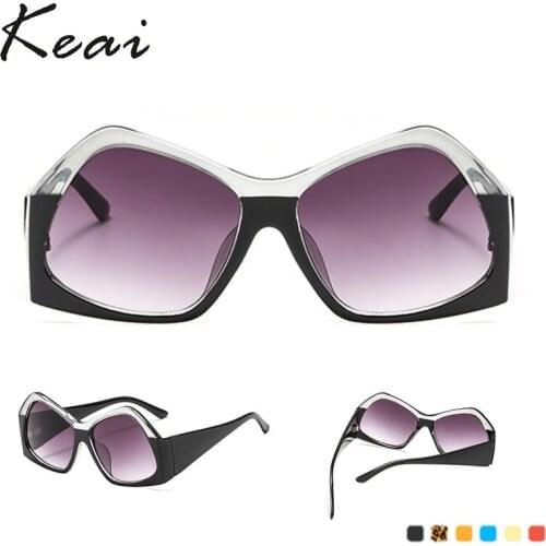 Vintage Two-color Irregular Butterfly Sunglasses Women Cat Eye Luxury Brand Designer Sun Glasses Retro ladies Sunglass Eyewear