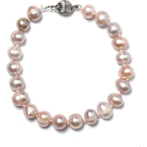 High Quality 8-9mm Freshwater Pink Natural Pearls Customized For Bracelet 7.5inch Fit Elegant Girls Ladies H490