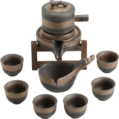 Japanese ceramic teapot with 6 cups a tea set chinese teaware sets drinkware