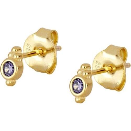 925 Sterling Silver Ear Needle Ladies Mini Zircon Stud Earrings Minimalist Fashion High Quality Jewelry Birthday Prom Gifts