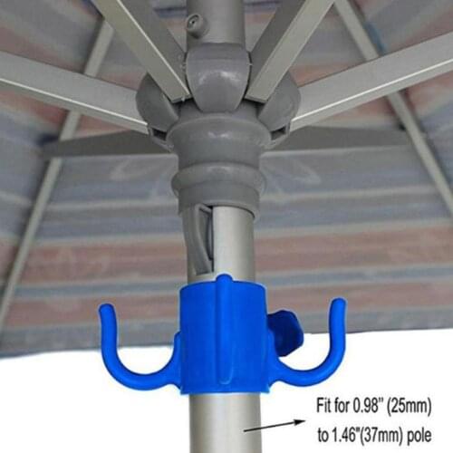 1Pcs Beach Umbrella Hook Hanging Camping Trip Clasp 4 Prong for Towels Bags Hats