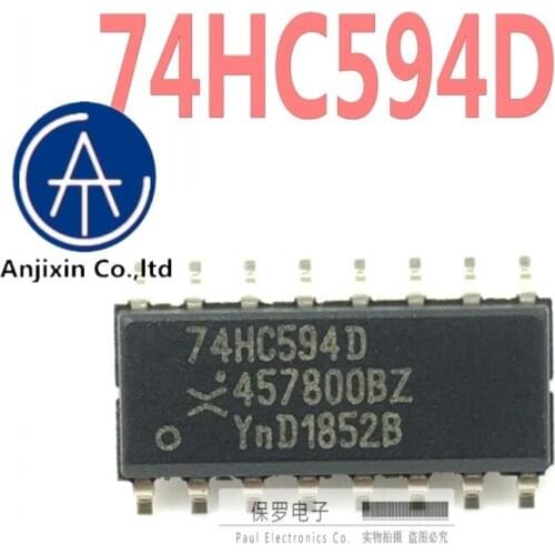 10pcs 100% orginal new real stock Shift register SN74HC594DR 74HC594D HC594 SOP-16