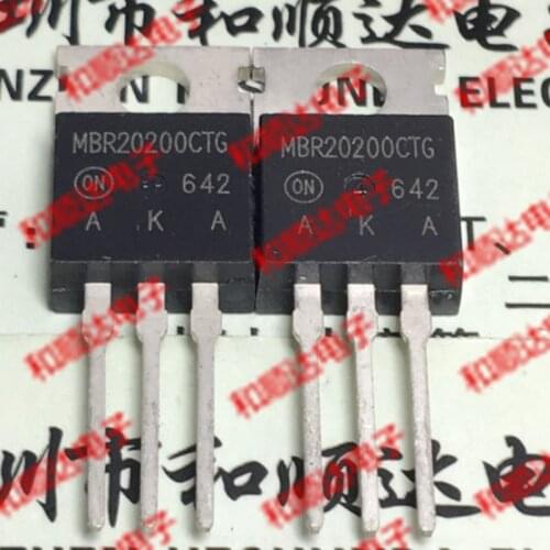 10pcs/lot MBR20200CTG New stock TO-220 200V 20A