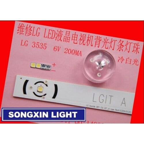 100PCS FOR LCD TV repair LG led TV backlight strip lights with light-emitting diode 3535 SMD LED beads 6V