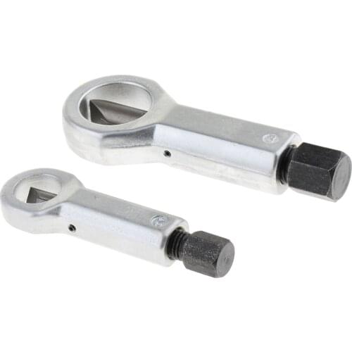 2PCS Set Nut Rusted Seized Crackers Remover Cutter, Includes 2 pieces nut splitters for capacities of 0-18mm and 12-30mm