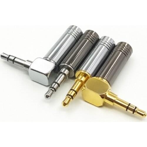 3.5MM 3pole plug stereo metal shell 2pcs