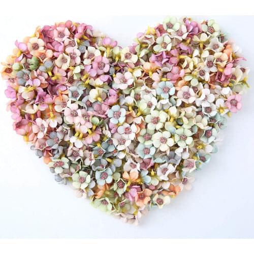 50/100pcs Daisy Flower Head Mini Silk Artificial Flower For Wedding Engagement Party Home Decor Diy Fake Flowers