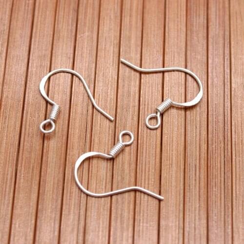 925 Sterling Silver French Wire Anti-allergy Earring Hooks DIY Leverback Earwire Components Jewelry Makings