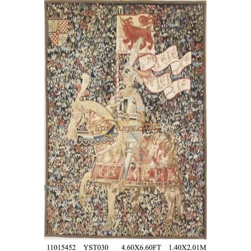 Antique French Aubusson walls tapestry Needle Point Cross Stitch Fashionable Household Decorates Circular Belgian Handbag