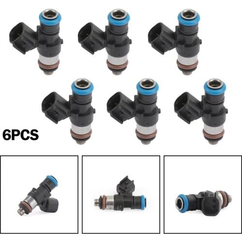 Artudatech 842-12353 6pcs Fuel Injectors 0280158091 For Ford Fusion Edge Flex For Mercury For Lincoln 3.5L 3.7L CX-9