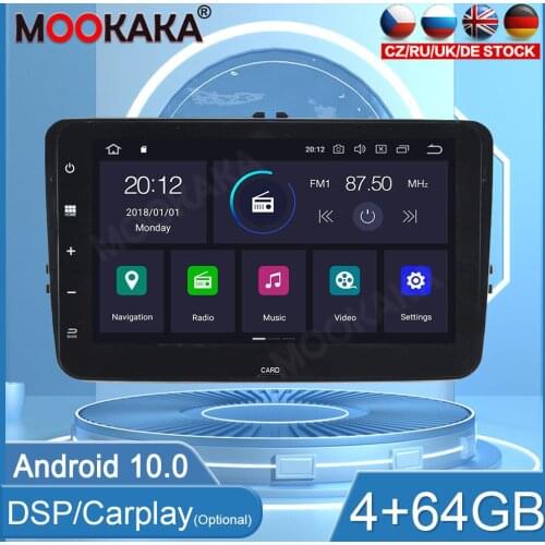 4G+64GB PX6 Android 10.0 Screen Car Multimedia Radio For Volkswagen HC GPS Navi Auto Audio Stereo Recorder Head Unit DSP Carplay