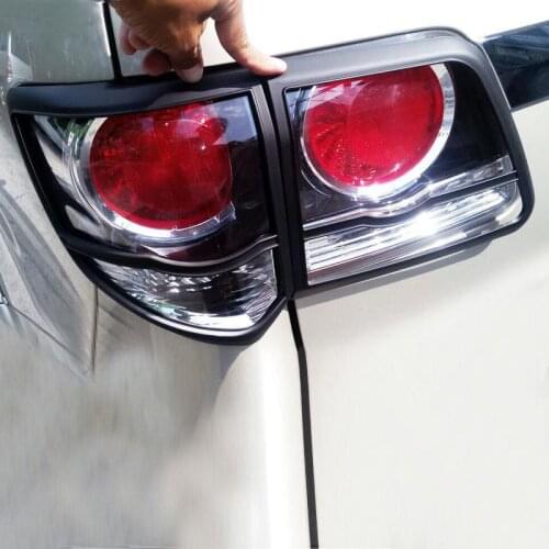 Car Accessories Black Kits Tail Lights Trim For Toyota Fortuner Hilux Sw4 2012 2013 2014
