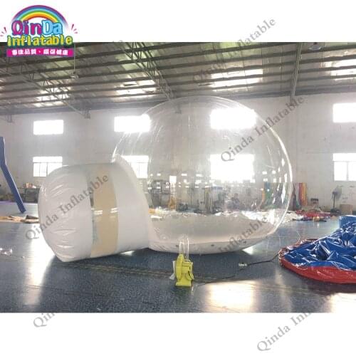 Free air blower transparent inflatable lawn tent inflatable clear bubble tent for rent