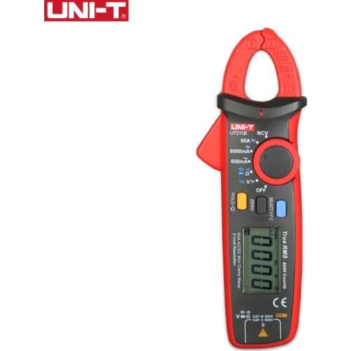 UNI-T UT211B Digital Clamp Meter Multimeter AC DC 60A Current NCV Tester Mini Best Accuracy 20mA Zero Mode Cap Diode Ohm