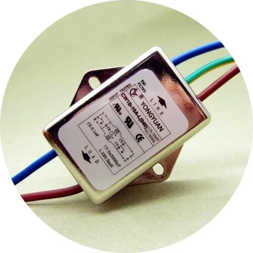 EMI220V3A6A power filter band line power purifier DC AC 10ACW1B-10A-L