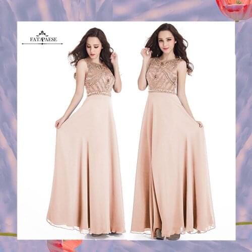 Luxury Beaded Crystal Navy Blue Long Evening Dresses 2019 See Through Back Women Formal Evening Party Gowns Vestido De Festa