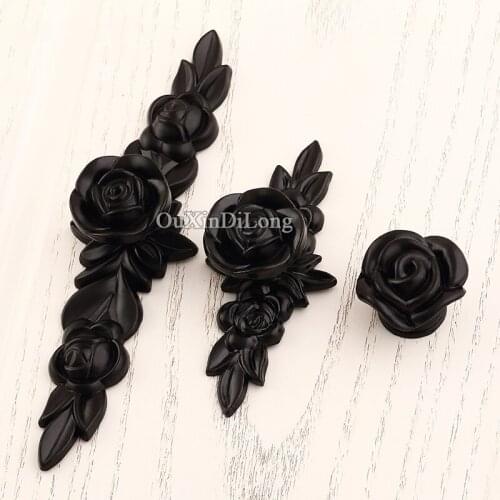 HOT 20PCS European Black Kitchen Cabinet Door Handles Cupboard Wardrobe Drawer Cabinet Pulls Handles & Knobs Furniture Hardware
