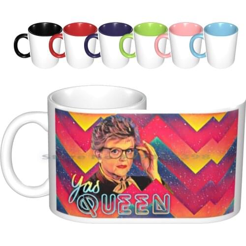 Yas To The Queen Fletcher Ceramic Mugs Coffee Cups Milk Tea Mug Fletcher Fletcher Jb Fletcher Jb Murder She Wrote Murder Angela
