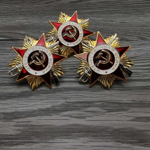 Top Quality 3pcs/lot USSR CCCP Medal Soviet 1st Order of Patriotic War Badge