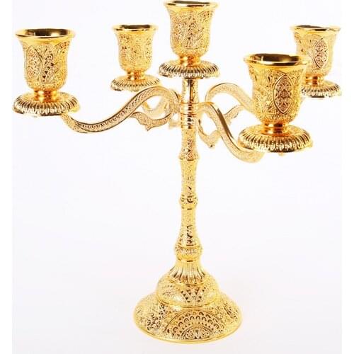 Metal Candle Holders Hollow Design Candlestick Tabletop Candle Stand Wedding Decoration Candelabra Home Decor Candelabrum