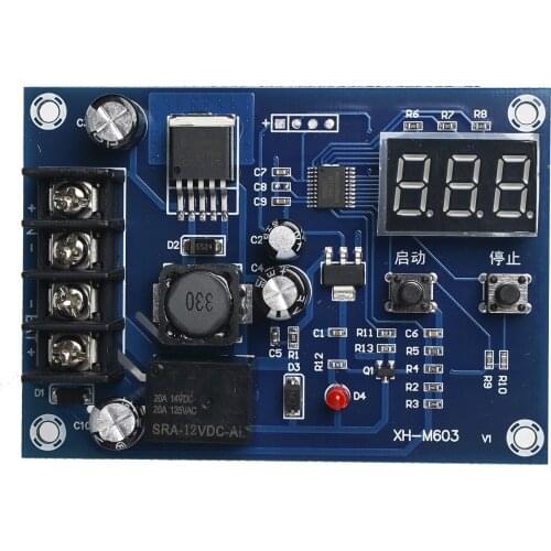 XH-M603 Charging Control Module Digital LED Display Storage Lithium Battery Charger Control Switch Protection Board 12-24V