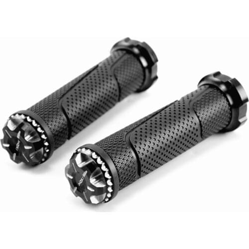 7/8'' 22mm Motorcycle Handles Throttle Grip Metal and Rubber Refitting Accessories for Kawasaki Yamaha Honda Halley KTM BMW