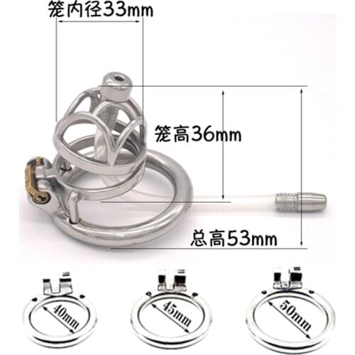 FAAK Mens Metal Chastity Penis lock SM gay sex games penis ring Stainless steel with penis lock queen Sex training Prevent de