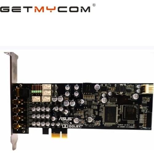 Getmycom Original For Asus Xonar DX Built-in 7.1 PCI-E Half-High DTS Dolby Sound Card Surround HIFI Sound Card