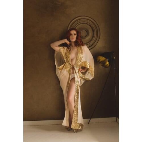 Sexy Pregnant Women Pajam Robe Maternity Photoshoot Dresses Sequined Prom Gown Photo Shoot Pregnancy Clothes