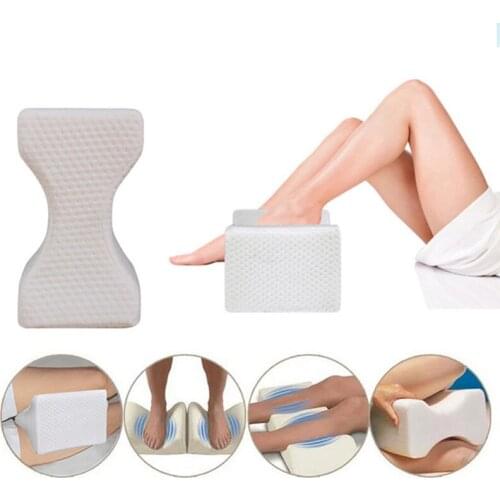 Memory Foam Knee Pillow for Sleeping Side Sleepers Legs Pad Cushion Orthopedic Pain Relief Pregnant Body Pillows Back Support
