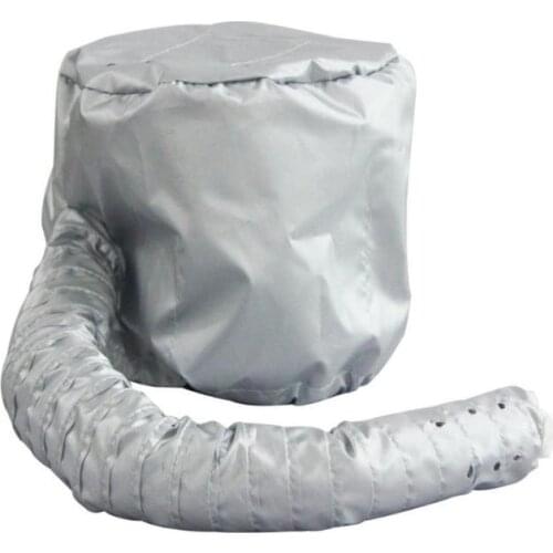 Portable Hair Perm Dryer Drying Cap Adjustable Silver Plated Fabric Comfortable Convenient Women Home Salon Hairdressing