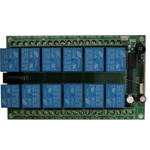 DC 12V 24V 12 CH 12CH Radio Controller RF Wireless Remote Control Light Switch RF Motor Pump Switch System Receiver 315/433MHz