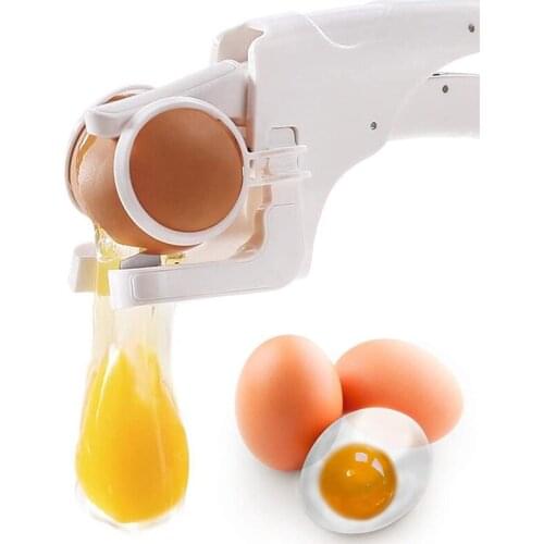 1pc Egg Cracker Handheld York & White Separator As Seen On TV Helper New Egg Opener Kitchen Gadget Tool Durable Egg Aids