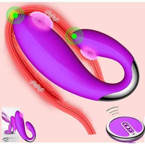 Sex Toys Vaginal Dildo Vibrator Dual Motor U Shape Vibrator 10 Speeds Vibrating Clitoris Stimulator For Couples Adult Games