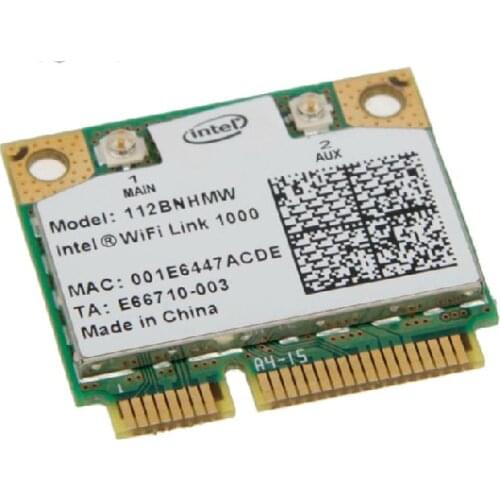 SSEA NEW for Intel WiFi Link 1000 112BNHMW Half MINI PCI-E 802.11b/g/n Wlan WIFI Wireless card