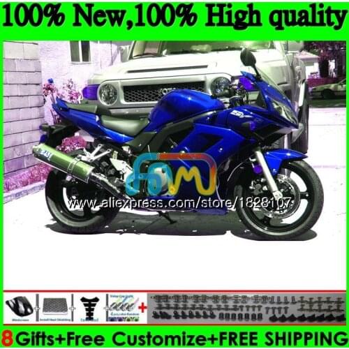 SV1000S For SUZUKI SV650 1000 SV 650S 1000S 47BS.117 SV650S 03 04 05 06 07 08 2003 2004 2005 2006 2007 Metal blue 2008 Fairing