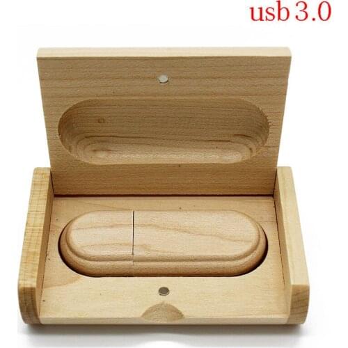 TEXT ME usb3.0 Maple wood+box usb flash drive pendrive 4GB 8GB 16GB 32GB maple photogrephy wooden LOGO engrave gift