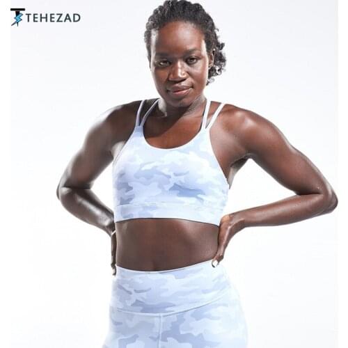 TEHEZAD Women Sport Bra Yoga Top Fitness Ladies Camis Push Up Large Size Running Underwear Tank Gym Female Clothing Workout