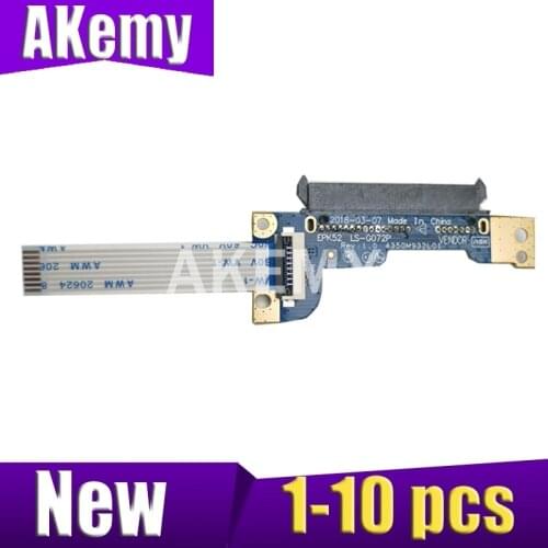 1-10 pcs Akmey NEW For HP 15-DA 15-DB HDD HARD DRIVE CONNECTOR CABLE BOARD LS-G072P 435OM932L01 Free Cable