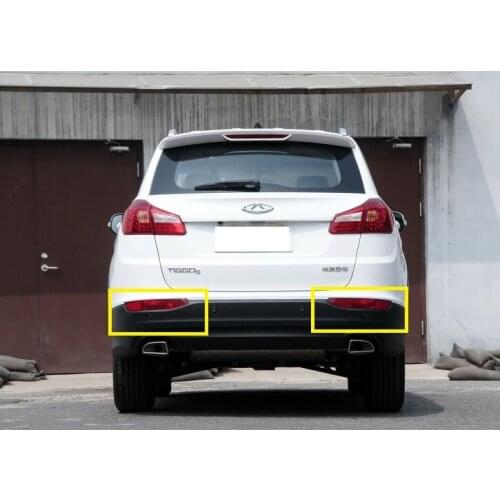 1pcs Left / right side Rear Bumper reflector foglight for Chinese CHERY TIGGO5 SUV 2014-2015 Auto car motor parts