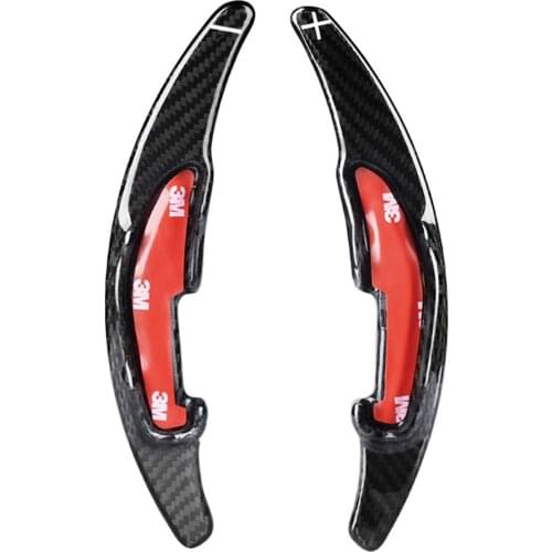 2X DSG Carbon Fiber Steering Wheel Shift Shifter Paddle Extension Fit For BMW M2 M3 M4 M5 M6 X5M X6M Accessories