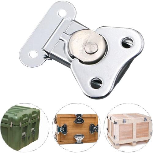 4pcs Iron Accessories Wooden Box Mini Durable Packing Home With Keeper Flight Case Butterfly Draw Chrome Plating Twist Latch