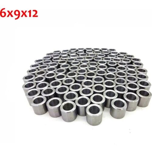 5 Pcs 6*9*12 OD 9MM ID 6MM Steel Drill Sleeve Brushing Guide Sleeve Precision Bearing Jig Bushes