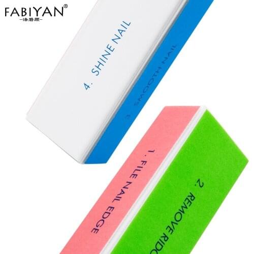 5pcs or 10pcs/lot 4-Ways Block Files Sanding Buffer Buffing Tips DIY Care Salon Manicure Nail Art Pedicure