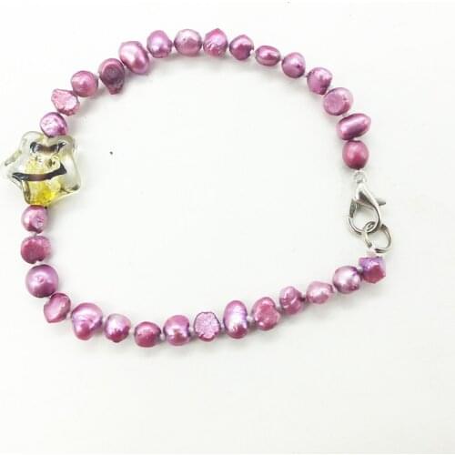 Promotion! ! 4MM Natural Pearl Bracelet 7.5"
