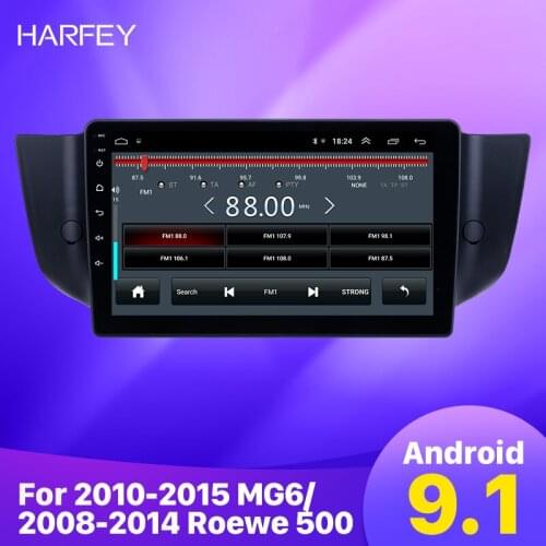 Harfey Android 9.1 car GPS Radio 9" for 2010 2011-2015 MG6/2008-2014 Roewe 500 With HD Touchscreen support Carplay Rear camera