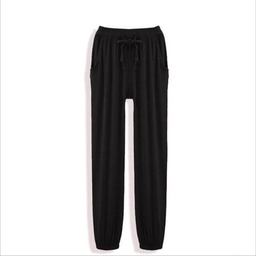 21 new spring and summer thin pants modal womens loose large size yoga sports pants pregnant women dancing casual pants