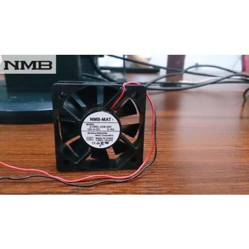 For NMB cooling fan 2106KL-04W-B50 50mm fan dual ball bearing 5cm 12V 0.18A 2 lines