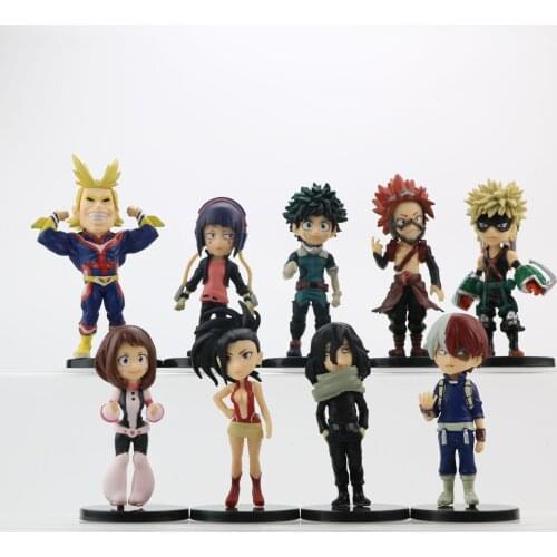 6/9pcs Anime My Hero Academia Figure PVC Age of Heroes Figurine Deku Action Collectible Model Decorations Doll Toys For Children