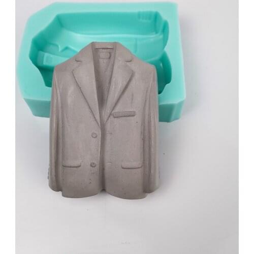 QT0411 PRZY Suits Moulds Soap Molds Silicone Mold Clothes Handmade Soap Mold Clay Resin Moulds